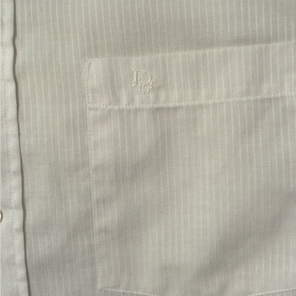 Christian Dior | Vintage White Button Up | Size 15 1/2 32-33 - Picture 10 of 10